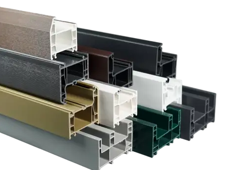Perfil laminado de UPVC para materiales de construcci&oacute;n de alta calidad para puertas y ventanas