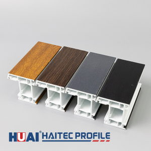Perfiles de UPVC de l&aacute;mina laminada para ventanas y puertas | Extrusiones de vinilo texturizado y vetas de madera de alta gama | Serie arquitect&oacute;nica de lujo Haitec